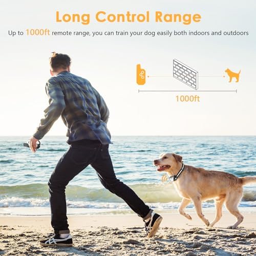 PIOUNS Dog Shock Collar, IP67 Waterproof Dog Training Collar with Remote, 3 Training Modes, Shock, Vibration and Beep, Rechargeable Electric Shock Collar for Large Medium Small Dog - Image 7