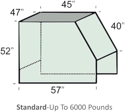 Forklift Cover,All Weather Protection, Forklift Cover for Rain Up to 6000LB,EVA Transparent&600D Oxford Coated Silver Cloth,Forklift Cover Waterproof,57"L x 47"W x 52"H - Image 6