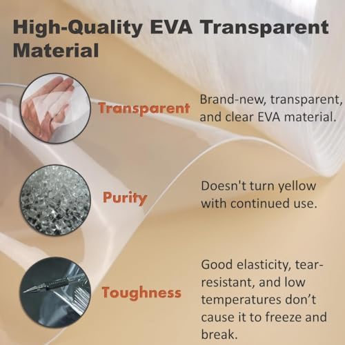 Forklift Cover,All Weather Protection, Forklift Cover for Rain Up to 6000LB,EVA Transparent&600D Oxford Coated Silver Cloth,Forklift Cover Waterproof,57"L x 47"W x 52"H - Image 3