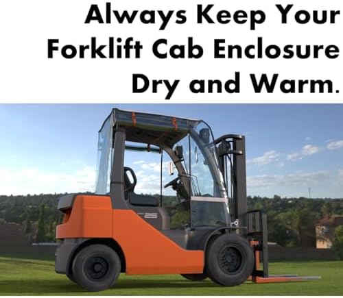 Forklift Cover,All Weather Protection, Forklift Cover for Rain Up to 6000LB,EVA Transparent&600D Oxford Coated Silver Cloth,Forklift Cover Waterproof,57"L x 47"W x 52"H - Image 7