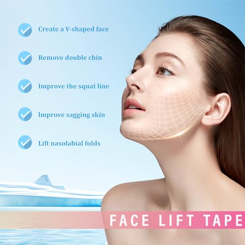Yviso 156PCS Face Lift Tape, Face Lift Tape Invisible, Face Tape Lifting Invisible, Face Tape Instantly Lifts Sagging Skin Around The Face, Hides The Double Chin and Creates A v-Shaped Face - Image 2