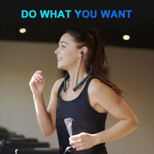 YATWIN Bluetooth Headphones,V5.3 Wireless Headset Noise Cancelling, IPX7 Waterproof Bluetooth Earbuds, 30Hrs Playtime Wireless Earbuds with Mic for Sports, Immersive Bass, 10mm Drivers in-Ear Earbuds - Image 7