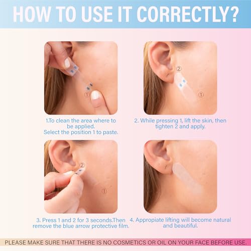 Yviso 156PCS Face Lift Tape, Face Lift Tape Invisible, Face Tape Lifting Invisible, Face Tape Instantly Lifts Sagging Skin Around The Face, Hides The Double Chin and Creates A v-Shaped Face - Image 8