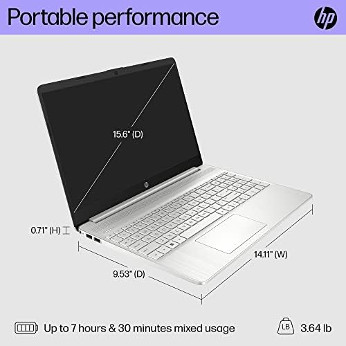 HP 15.6 inch Laptop, FHD Display, 12th Gen Intel Core i5, 16 GB RAM, 512 GB SSD, Intel Iris Xe Graphics, Windows 11 Home, 15-dy5399nr (2023),Silver - Image 5