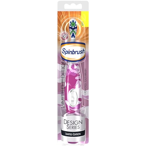Arm & Hammer Spinbrush Camouflage Series Spinbrush, Soft, Electric Battery Toothbrush, 1 ct, Color May Vary - Image 2