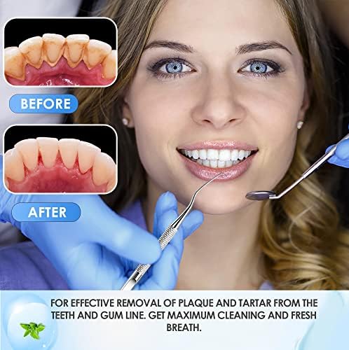 Dental Tools, Dental Pick, Plaque Remover for Teeth Cleaning Tools, Dental Picks for Teeth Cleaning Kit, Tooth Cleaner, Tartar Remover for Teeth - Dentist Kit - Image 5