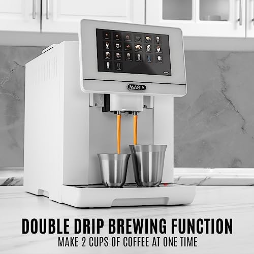 Zulay Kitchen Magia Super Automatic Espresso Machine with Grinder - Espresso Maker with Milk Frother & Insulated Milk Container- Cappuccino & Latte Machine - Touch Screen, 19 Recipes, 10 Profiles - Image 5
