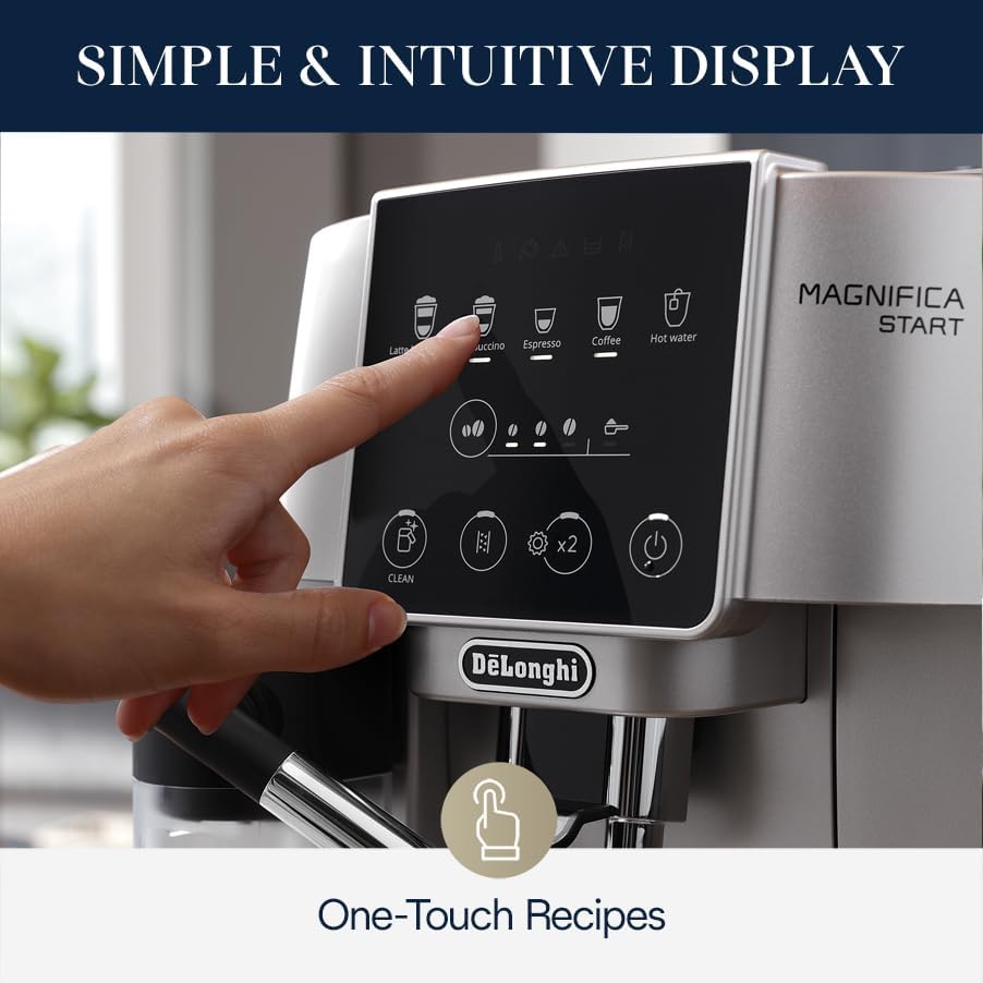 De'Longhi Magnifica Start Fully Automatic Espresso Machine with Automatic Milk Frother, Silver - Image 2