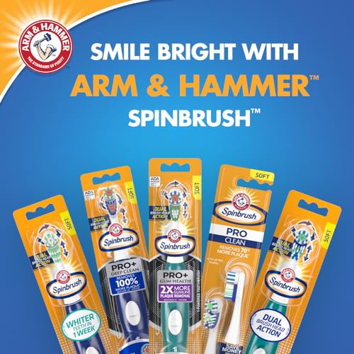 Arm & Hammer Spinbrush Camouflage Series Spinbrush, Soft, Electric Battery Toothbrush, 1 ct, Color May Vary - Image 5