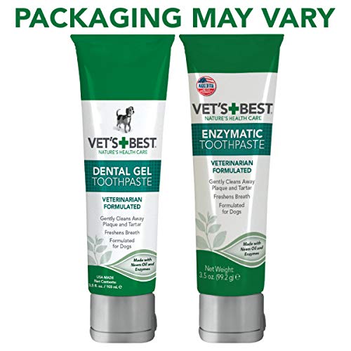 Vet's Best Dog Toothbrush & Toothpaste Kit - Natural Ingredients Reduce Plaque, Whiten Teeth, Freshen Breath - Image 3
