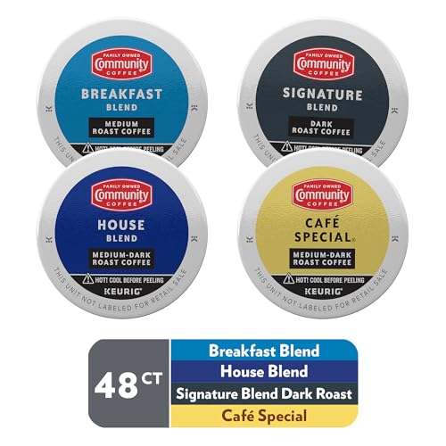 Community Coffee Variety Pack 48 Count Coffee Pods, Medium Dark Roast, Compatible with Keurig 2.0 K-Cup Brewers, 12 Count (Pack of 4) - Image 2