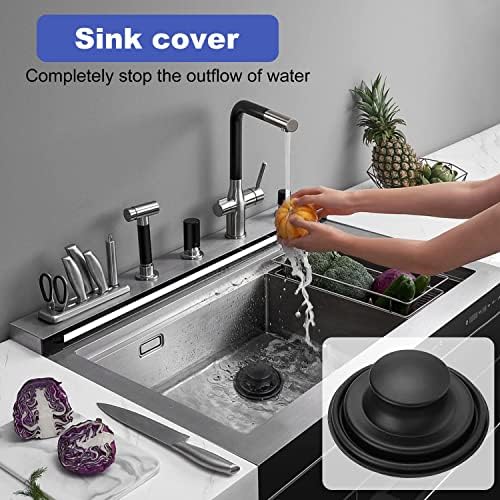 3 Pack of Kitchen Sink Stopper Strainer, Upgraded Sink Basket Strainer Set, Universal Anti-Clogging Sink Drain Strainer, Stainless Steel Kitchen Sink Drain Filter Sieve (Black) - Image 4
