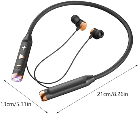 Generic Wireless Hanging Bluetooth Headset with Flashlight, Earphones Wireless Bluetooth for Gaming Sports Ultra Long Heavy Bass Noise Reduction Hanging, Bluetooth Headset My Orders Placed - Image 3