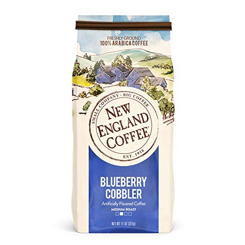 New England Coffee Variety Pack - Butter Pecan/Blueberry Cobbler/Hazelnut Crème, 11oz Bag (Pack of 3) - Image 3