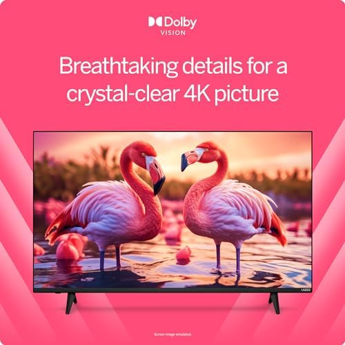 VIZIO 43-inch 4K UHD LED Smart TV w/Dolby Vision HDR, DTS Virtual: X, Alexa Compatibility, Chromecast Built-in, Bluetooth Headphone Capable (V4K43M-08) (Renewed) - Image 4