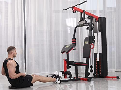 Signature Fitness Multifunctional Home Gym System Workout Station with Leg Extension and Preacher Curl, 122.5LB Weight Stack, Multiple Options, Multiple Packages - Image 8