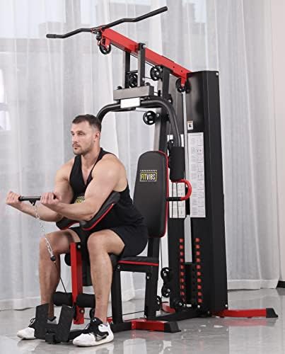Signature Fitness Multifunctional Home Gym System Workout Station with Leg Extension and Preacher Curl, 122.5LB Weight Stack, Multiple Options, Multiple Packages - Image 6